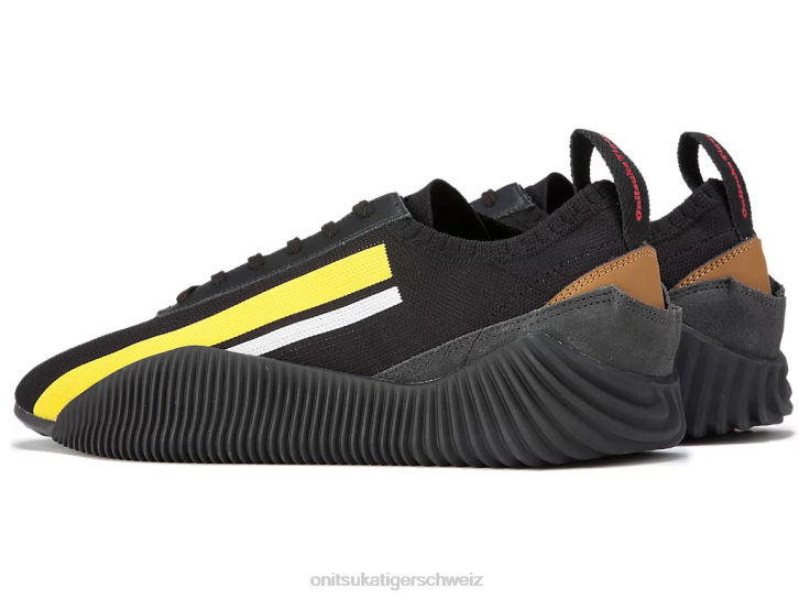 Onitsuka Tiger Acromount-Strick unisex schwarz/leuchtendes Gelb 8X88246 Schuhe