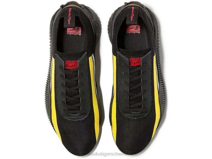 Onitsuka Tiger Acromount-Strick unisex schwarz/leuchtendes Gelb 8X88246 Schuhe