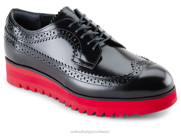 Onitsuka Tiger Brogue Frauen Schwarz/klassisches Rot 8X88539 Schuhe