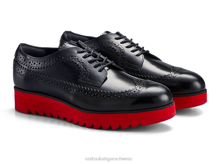 Onitsuka Tiger Brogue Frauen Schwarz/klassisches Rot 8X88539 Schuhe