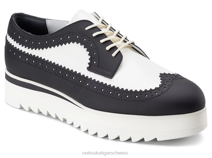 Onitsuka Tiger Brogue Frauen weiß schwarz 8X88577 Schuhe