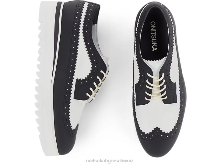 Onitsuka Tiger Brogue Frauen weiß schwarz 8X88577 Schuhe