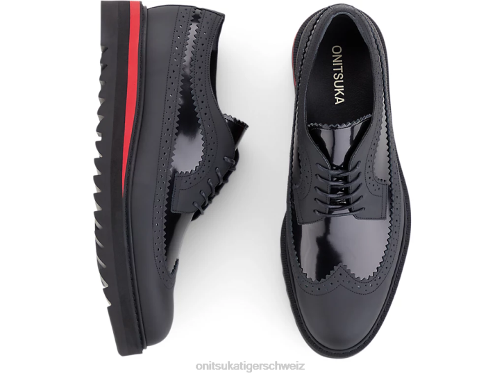 Onitsuka Tiger Brogue Männer Schwarz/klassisches Rot 8X88371 Schuhe