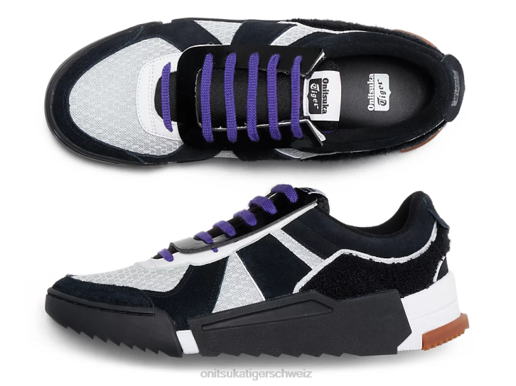 Onitsuka Tiger D-Trainer-Slipper unisex Schwarz/Gletschergrau 8X88205 Schuhe