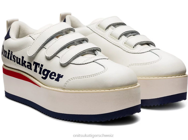 Onitsuka Tiger Delegation Chunk w Frauen Creme/Peacoat 8X88582 Schuhe