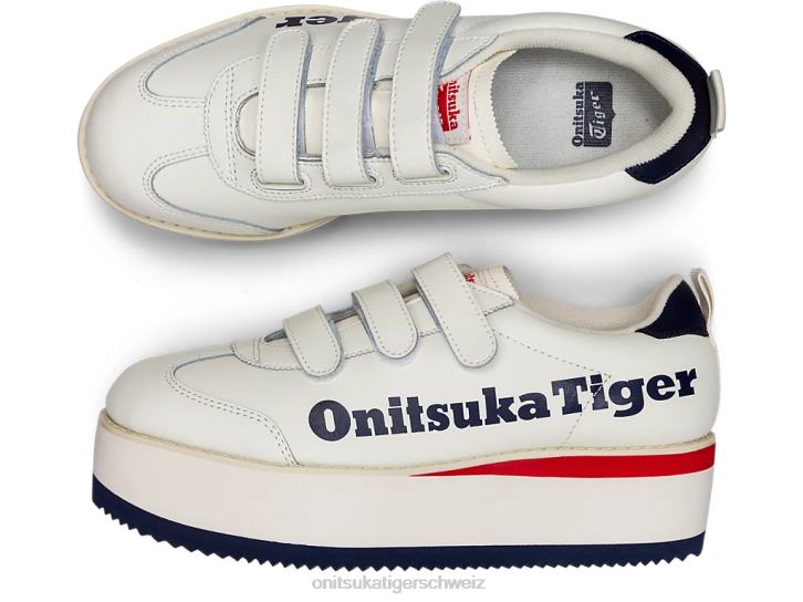 Onitsuka Tiger Delegation Chunk w Frauen Creme/Peacoat 8X88582 Schuhe