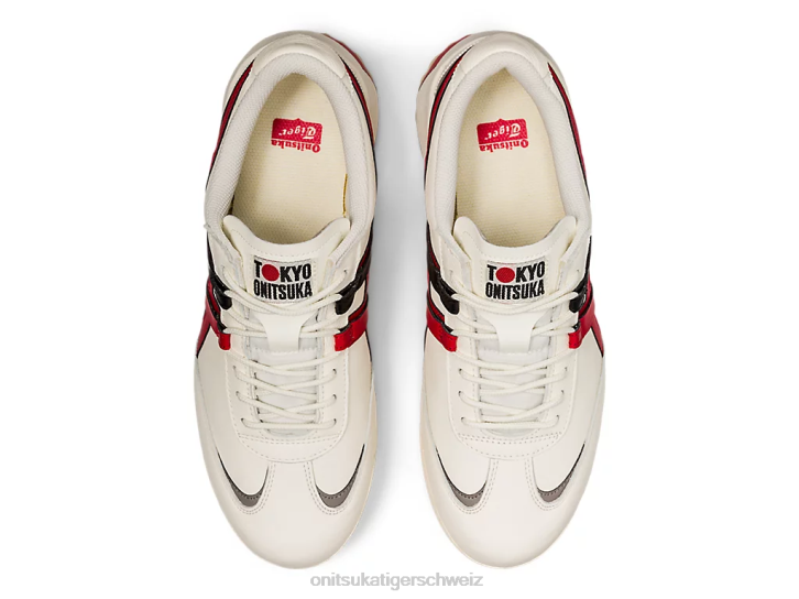 Onitsuka Tiger Delegation ex unisex Creme/klassisches Rot 8X88265 Schuhe