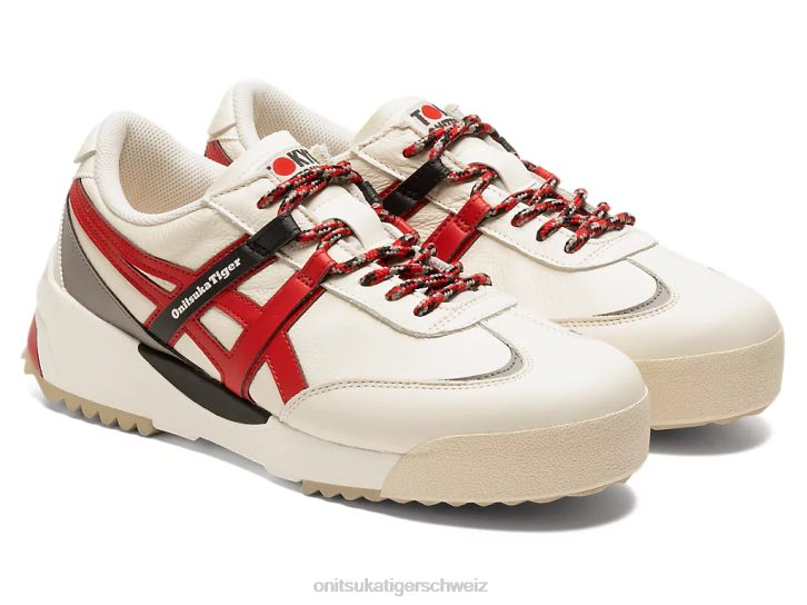Onitsuka Tiger Delegation ex unisex Creme/klassisches Rot 8X88265 Schuhe