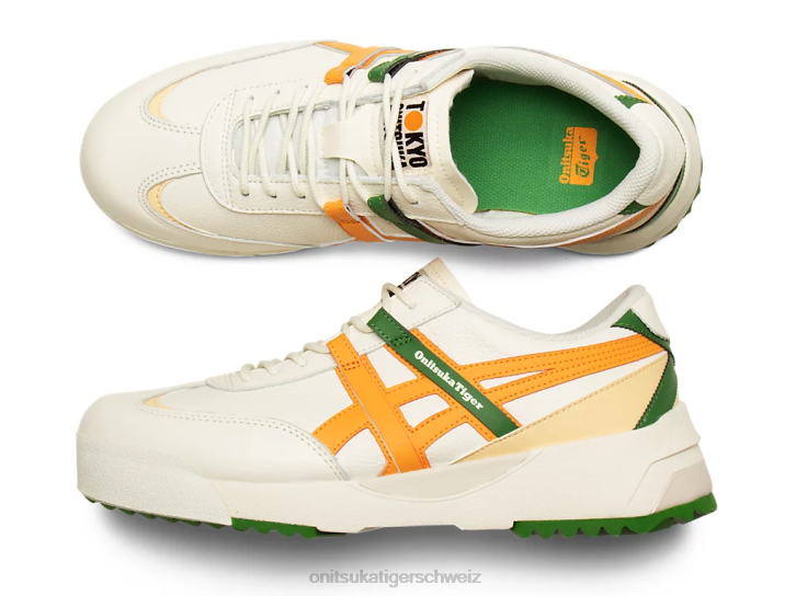 Onitsuka Tiger Delegation ex unisex Sahne/Zitrusfrucht 8X88105 Schuhe