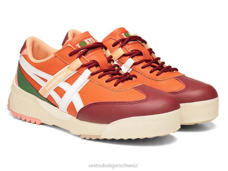 Onitsuka Tiger Delegation ex unisex zinnoberrote Tomate/weiß 8X88107 Schuhe