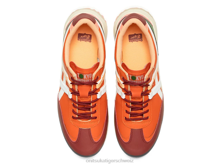 Onitsuka Tiger Delegation ex unisex zinnoberrote Tomate/weiß 8X88107 Schuhe