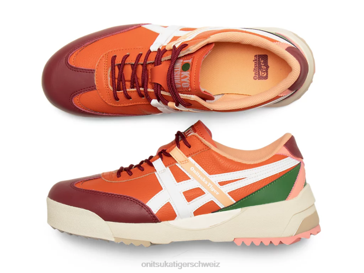 Onitsuka Tiger Delegation ex unisex zinnoberrote Tomate/weiß 8X88107 Schuhe