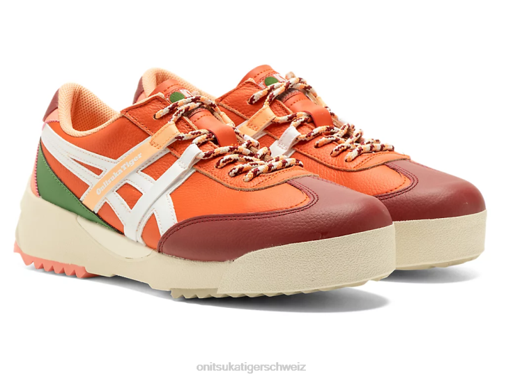 Onitsuka Tiger Delegation ex unisex zinnoberrote Tomate/weiß 8X88107 Schuhe