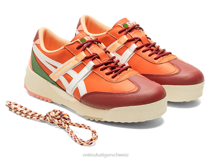 Onitsuka Tiger Delegation ex unisex zinnoberrote Tomate/weiß 8X88107 Schuhe