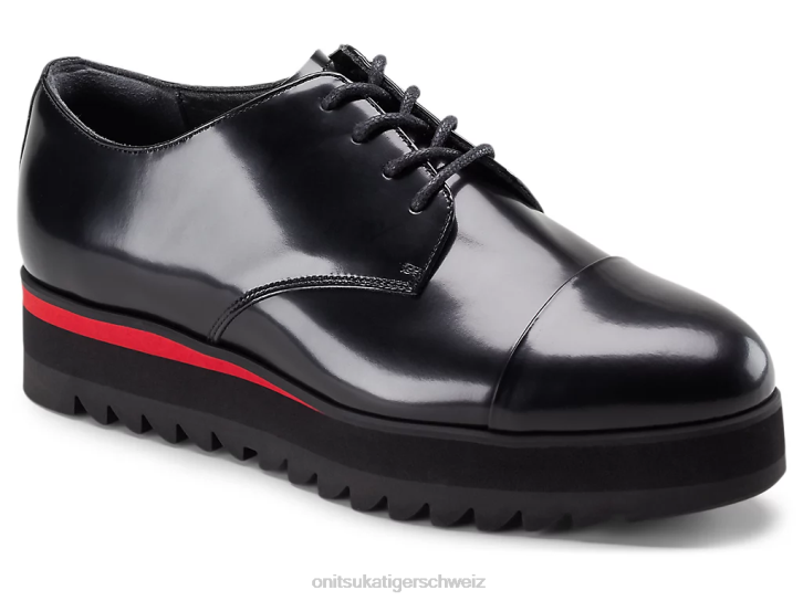 Onitsuka Tiger Derby Frauen Schwarz/klassisches Rot 8X88556 Schuhe