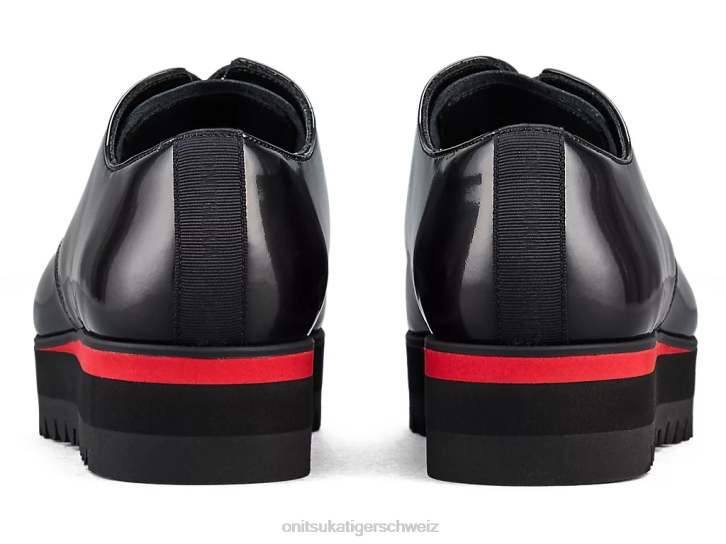 Onitsuka Tiger Derby Frauen Schwarz/klassisches Rot 8X88556 Schuhe