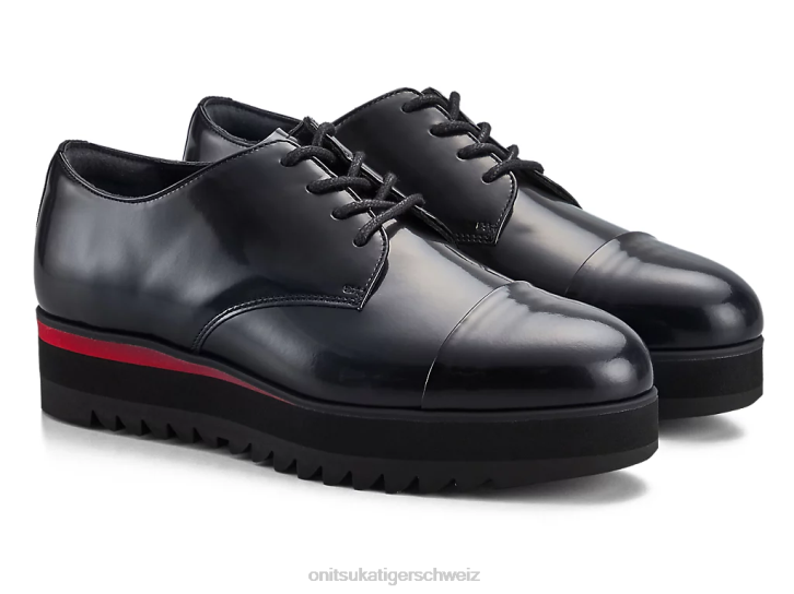 Onitsuka Tiger Derby Frauen Schwarz/klassisches Rot 8X88556 Schuhe
