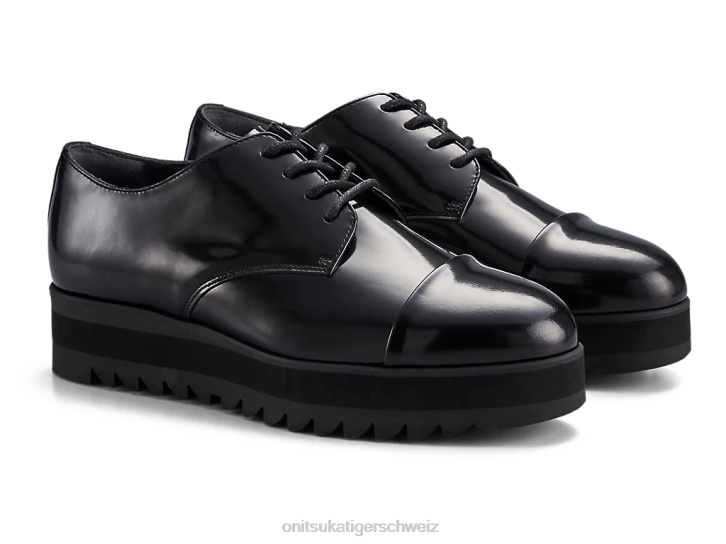 Onitsuka Tiger Derby Frauen glänzend Schwarz 8X88560 Schuhe