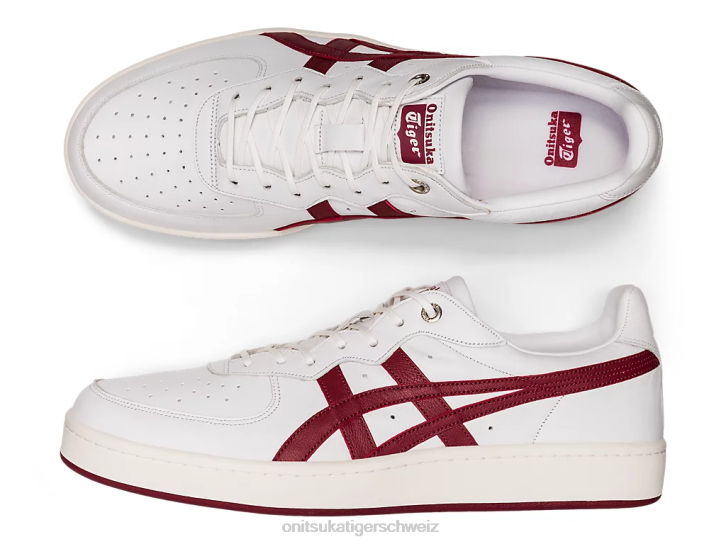 Onitsuka Tiger GSM SD unisex Weiß-/Rübensaft 8X88286 Schuhe