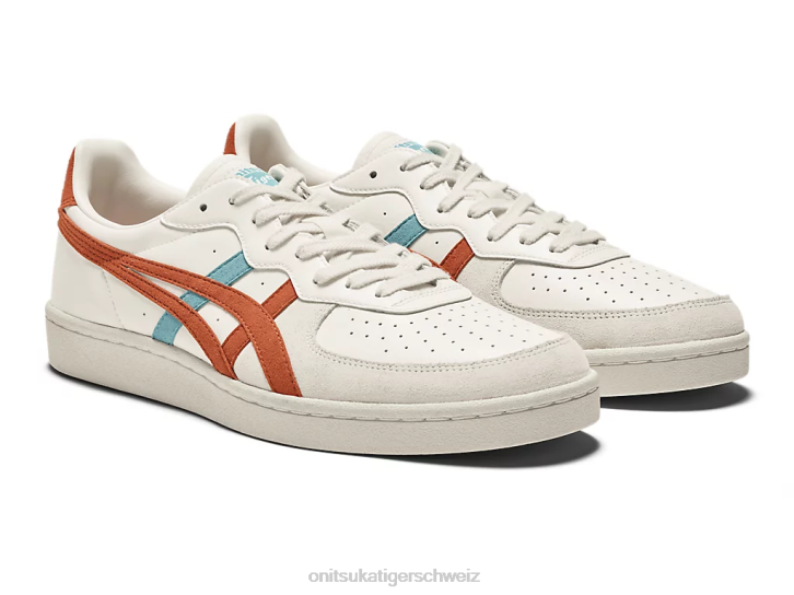 Onitsuka Tiger GSM unisex Creme/pikantes Orange 8X8887 Schuhe