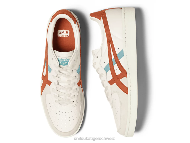 Onitsuka Tiger GSM unisex Creme/pikantes Orange 8X8887 Schuhe