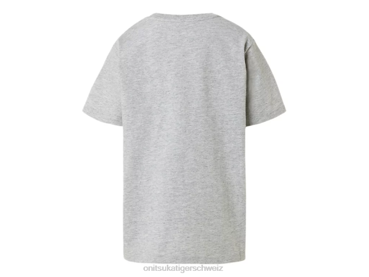 Onitsuka Tiger Grafik-T-Shirt Kinder Federgrau 8X88678 Kleidung