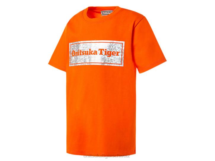 Onitsuka Tiger Grafik-T-Shirt Kinder Habanero 8X88671 Kleidung