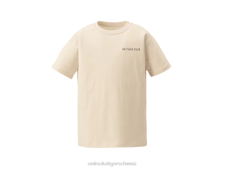 Onitsuka Tiger Grafik-T-Shirt Kinder cremefarben 8X88663 Kleidung