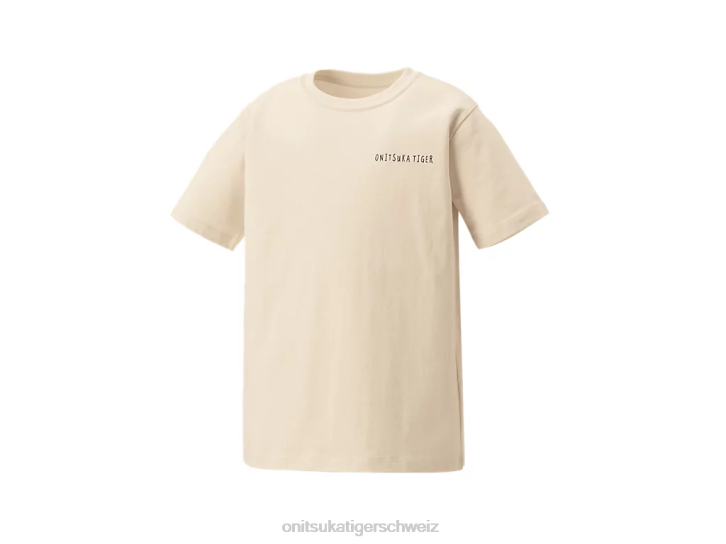 Onitsuka Tiger Grafik-T-Shirt Kinder cremefarben 8X88663 Kleidung