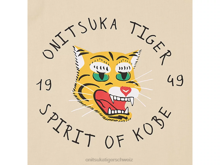 Onitsuka Tiger Grafik-T-Shirt Kinder cremefarben 8X88663 Kleidung