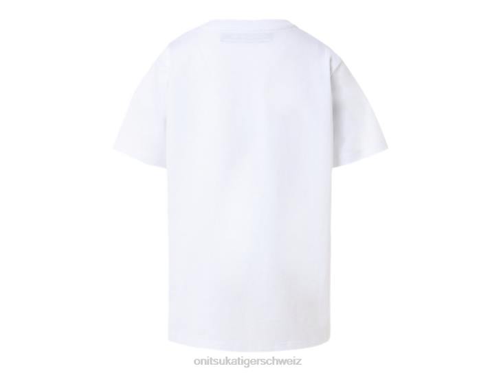 Onitsuka Tiger Grafik-T-Shirt Kinder echt weiß 8X88675 Kleidung