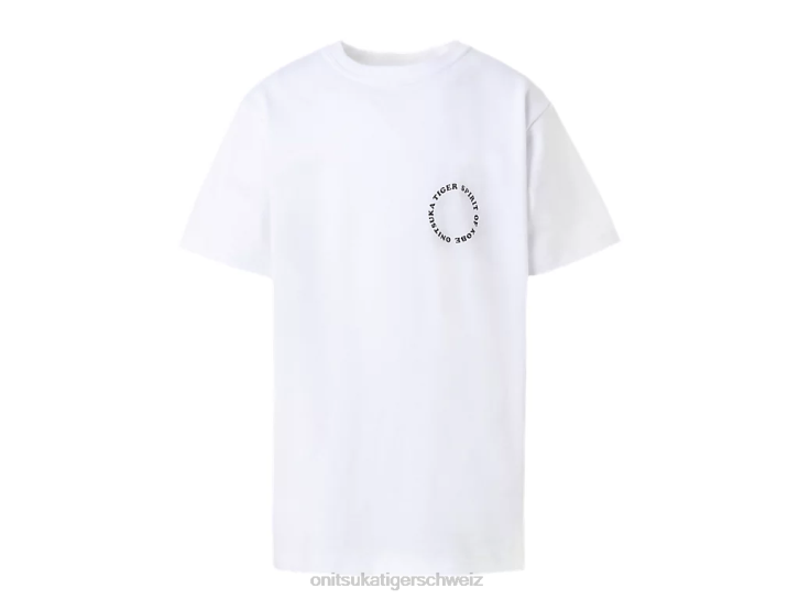 Onitsuka Tiger Grafik-T-Shirt Kinder echt weiß 8X88679 Kleidung