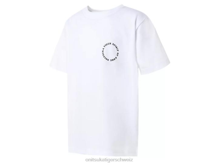 Onitsuka Tiger Grafik-T-Shirt Kinder echt weiß 8X88679 Kleidung