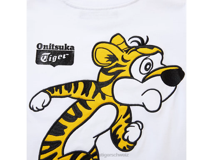 Onitsuka Tiger Grafik-T-Shirt Kinder echt weiß 8X88679 Kleidung