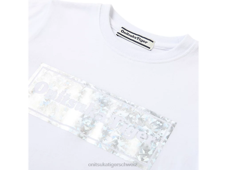 Onitsuka Tiger Grafik-T-Shirt Kinder echt weiß 8X88680 Kleidung