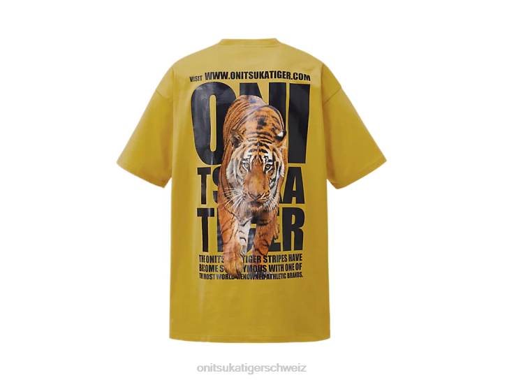 Onitsuka Tiger Grafik-T-Shirt Männer Gelb 8X88437 Kleidung