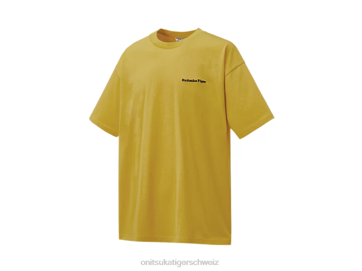 Onitsuka Tiger Grafik-T-Shirt Männer Gelb 8X88437 Kleidung