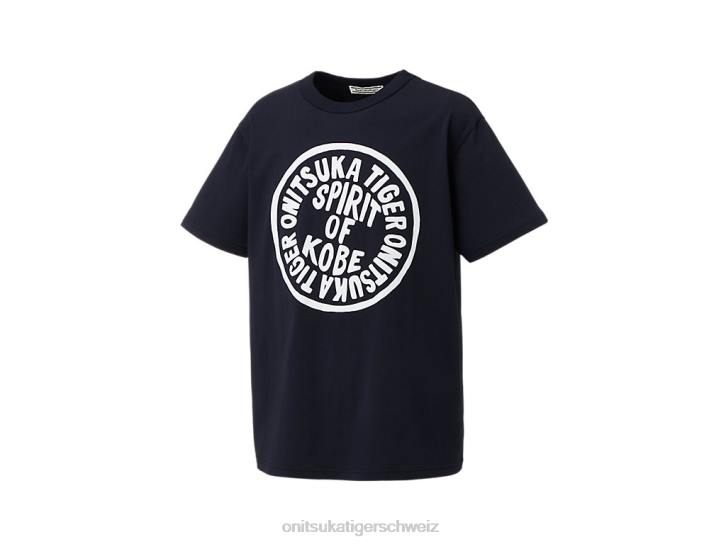 Onitsuka Tiger Grafik-T-Shirt Männer Marine 8X88427 Kleidung