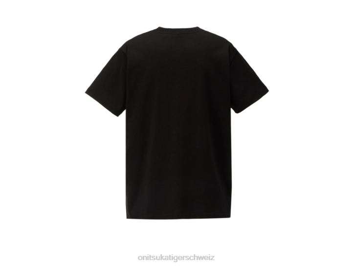 Onitsuka Tiger Grafik-T-Shirt Männer Schwarz 8X88424 Kleidung