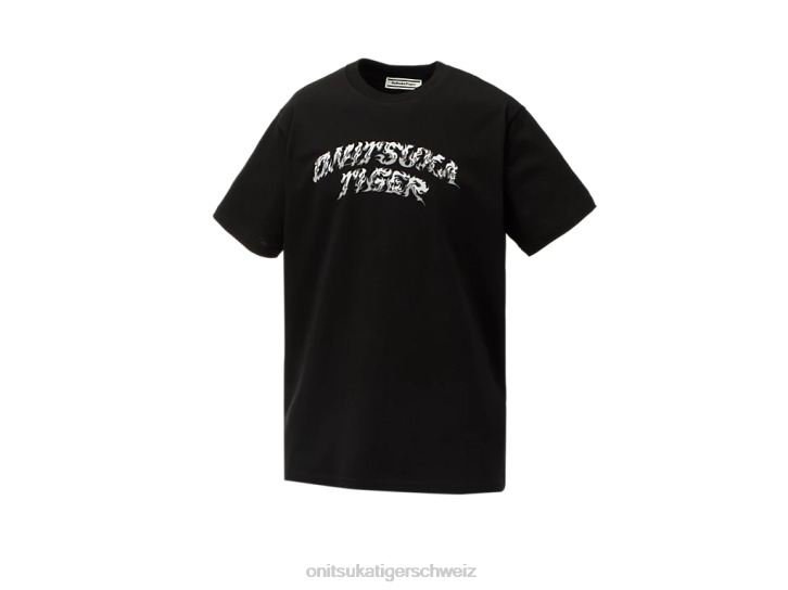 Onitsuka Tiger Grafik-T-Shirt Männer Schwarz 8X88424 Kleidung