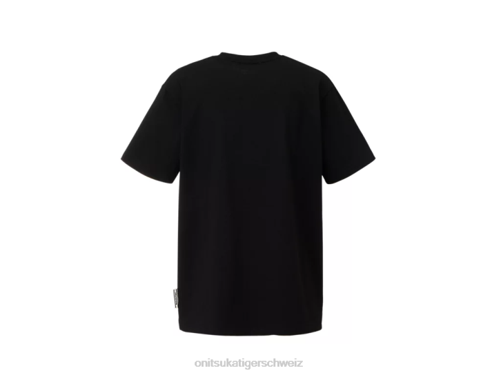 Onitsuka Tiger Grafik-T-Shirt Männer Schwarz 8X88433 Kleidung