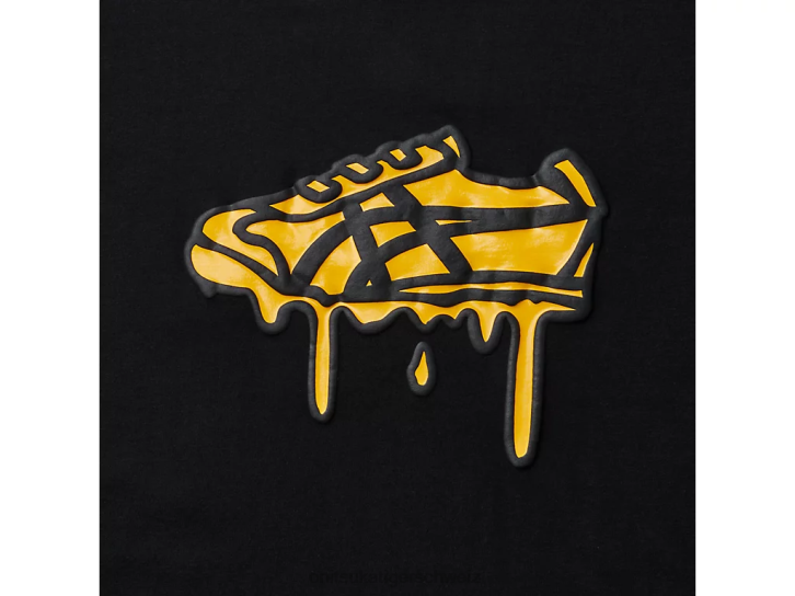 Onitsuka Tiger Grafik-T-Shirt Männer Schwarz 8X88433 Kleidung