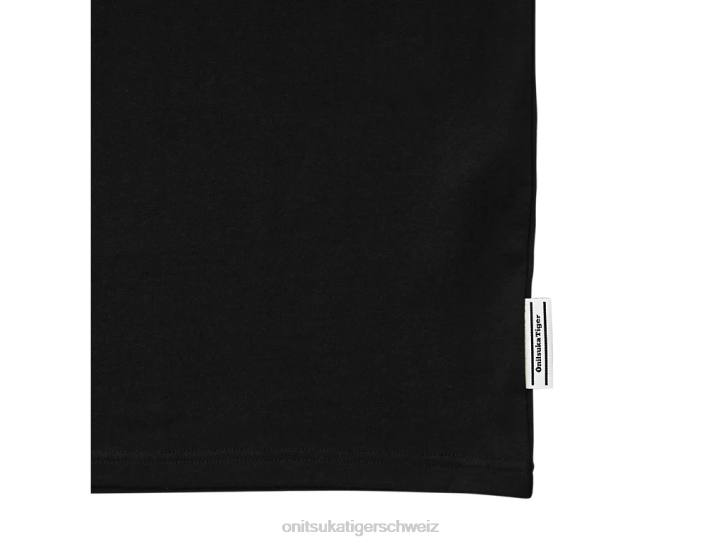Onitsuka Tiger Grafik-T-Shirt Männer Schwarz 8X88433 Kleidung