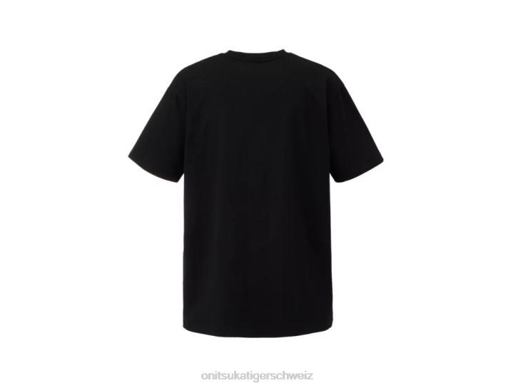 Onitsuka Tiger Grafik-T-Shirt Männer Schwarz 8X88434 Kleidung