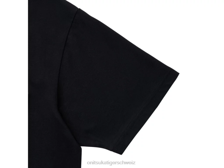 Onitsuka Tiger Grafik-T-Shirt Männer Schwarz 8X88434 Kleidung