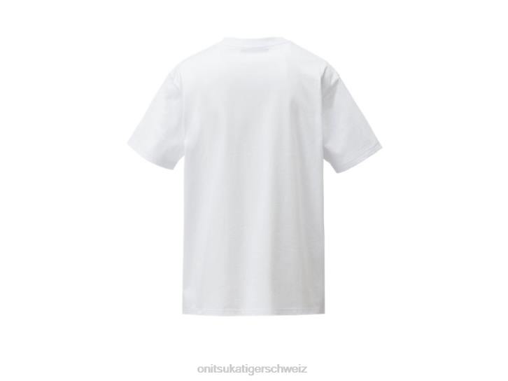 Onitsuka Tiger Grafik-T-Shirt Männer Weiß 8X88439 Kleidung
