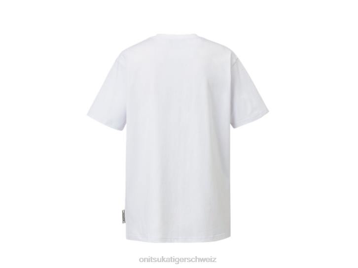 Onitsuka Tiger Grafik-T-Shirt Männer Weiß 8X88444 Kleidung