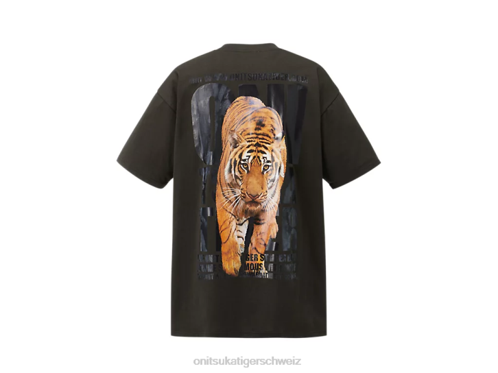 Onitsuka Tiger Grafik-T-Shirt Männer dunkelgrau 8X88430 Kleidung