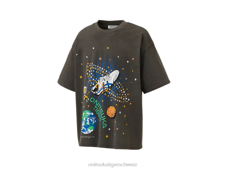 Onitsuka Tiger Grafik-T-Shirt Männer dunkelgrau 8X88435 Kleidung