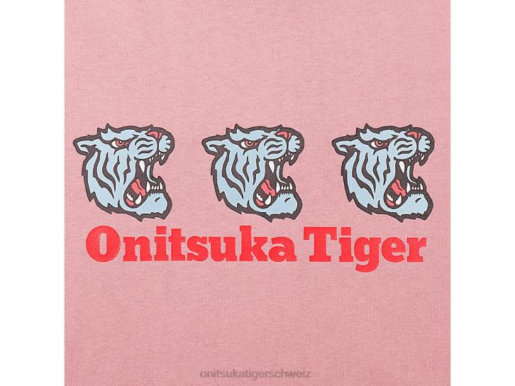 Onitsuka Tiger Grafik-T-Shirt unisex Hell-Pink 8X88391 Kleidung